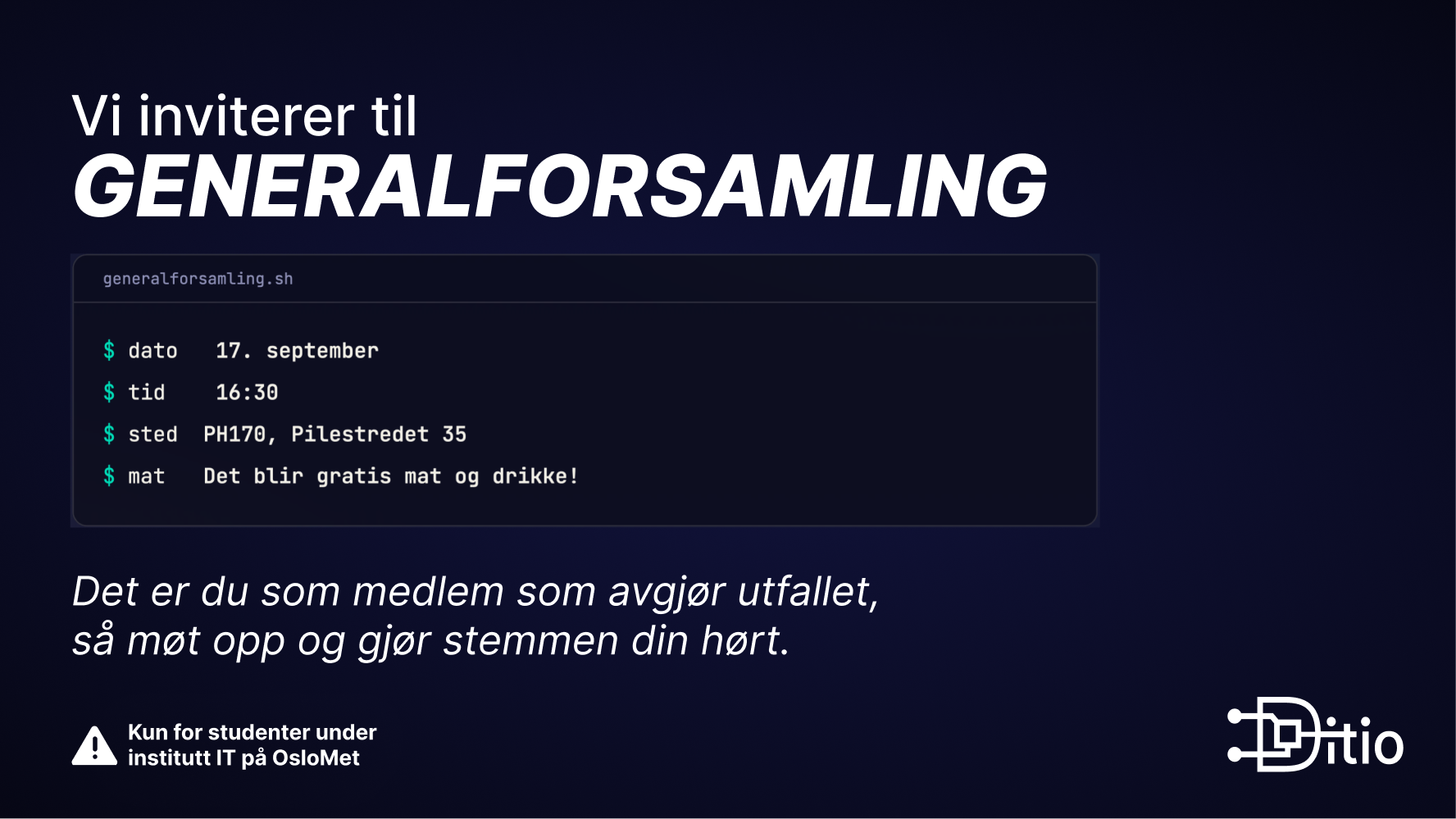 Ditio genfors banner